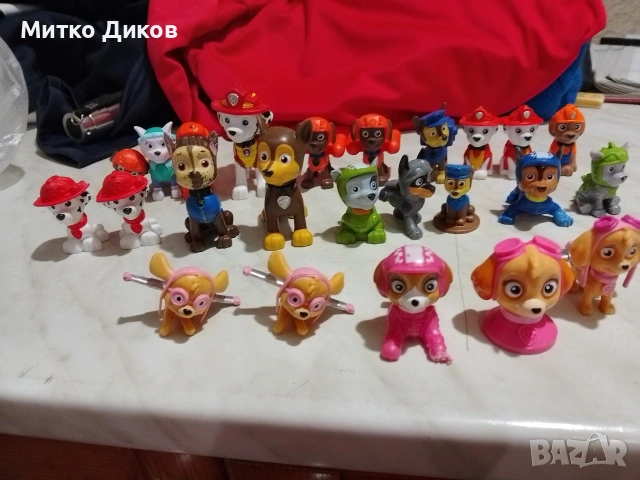 колекция от малки фигурки на героите от анимационния сериал "Пес Патрул" (Paw Patrol). , снимка 6 - Фигурки - 53902205