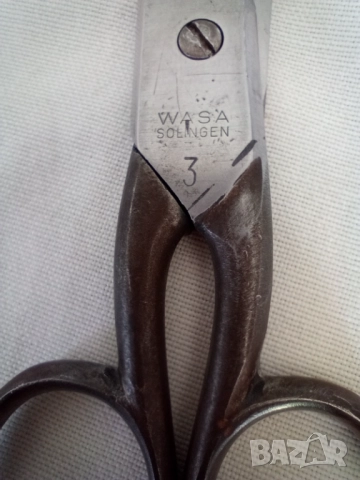 Wasa Solingen стара ножица 18 см, снимка 4 - Антикварни и старинни предмети - 52131655