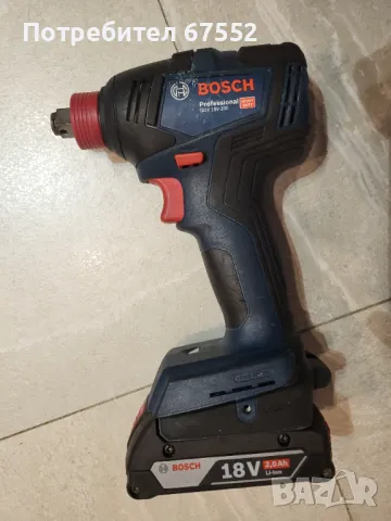 Продавам безчетков комбиниран гайковерт Bosch GDX 200 с батерия 2Ah. Цената е крайна!, снимка 1 - Други инструменти - 48442014