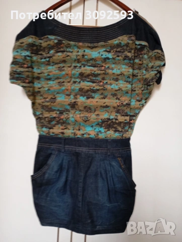 Дънкова рокличка Юнона, снимка 2 - Рокли - 53588185