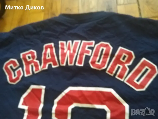 Boston Red Sox #13 Carl Crawford baseball тениска бейзболна маркова на Majestic памук размер Л, снимка 4 - Бейзбол - 46945983