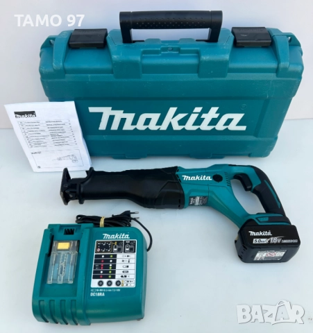 Makita DJR186 - Акумулаторен саблен трион 18V 5.0Ah