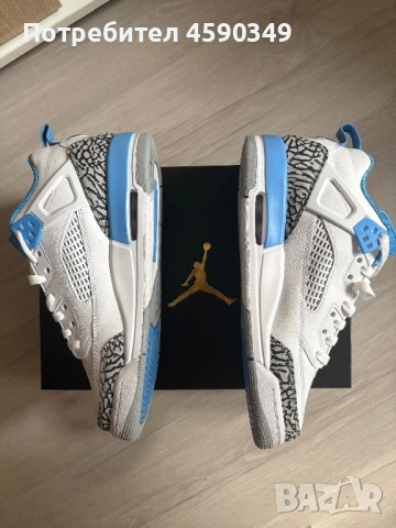 JORDAN SPIZIKE LOW (GS) White/University Blue Shoes Обувки, снимка 4 - Спортни обувки - 52391301