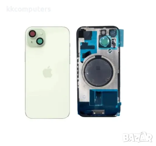 Капак батерия / Задно стъкло Оригинал Оборудван за iPhone 15 6.1/ Жълт / КЛАС A Баркод : 483939
