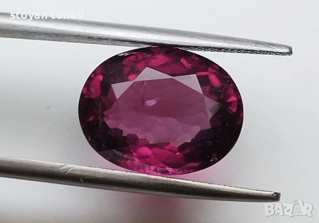 Рубелит турмалин с прекрасен виолетово червен цвят 5.12кт.! Нов! , снимка 10 - Други - 43905675