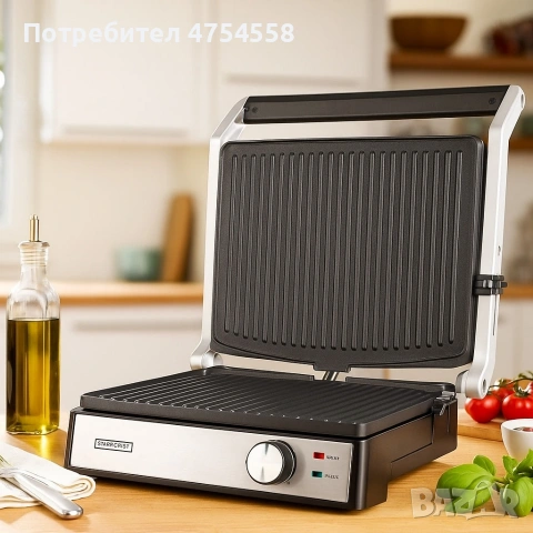 Електрически грил-тостер 2в1 Royalty Line RL-PG7933, снимка 3 - Тостери - 54073472