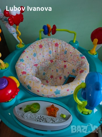 Бънджи Moni Vista тюркоаз, снимка 3 - Детски люлки - 53663240