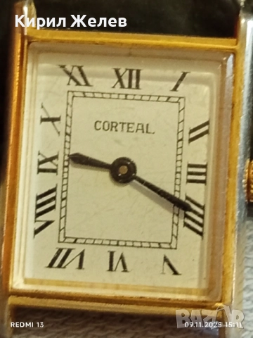 Стар механичен часовник дамски CORTEAL SWISS MADE за КОЛЕКЦИЯ 51504, снимка 3 - Антикварни и старинни предмети - 52351516
