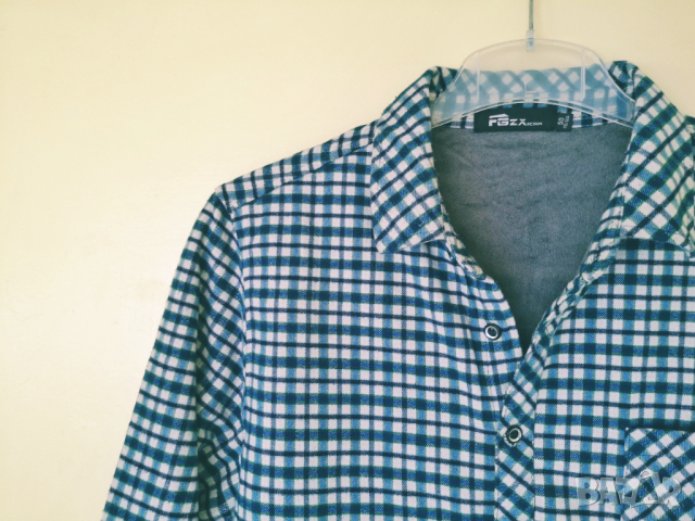 FGZX Flannel Fleece Treking Shirt / XS-S* / топла мъжка поларена карирана риза / състояние: ново, снимка 6 - Зимни спортове - 44956599