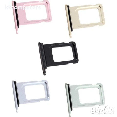 SIM Държач за iPhone 15 Plus 6.7 / Черен Баркод : 484043