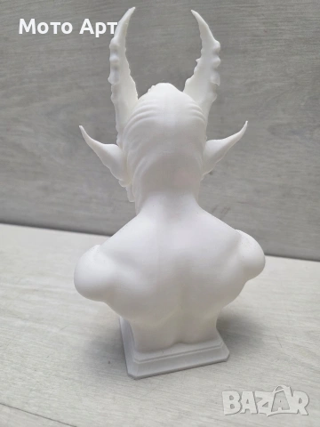 Демонска Дяволска Глава Фигура Демон Дявол Diablo 3D 3Д Принт за Оцветяване Демон Дявол, снимка 3 - Декорация за дома - 54167075