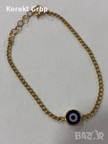 Златна бебешка гривна 14к, снимка 5 - Гривни - 54259853