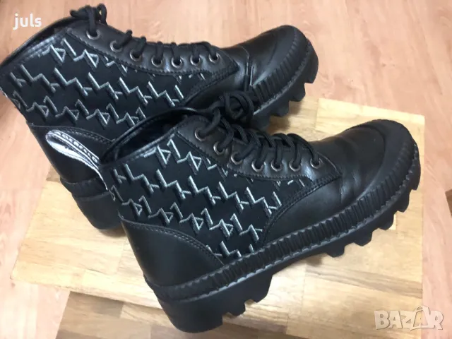 KARL LAGERFELD - Дамски боти с монограми, снимка 14 - Дамски боти - 49335699