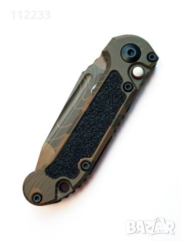 Microtech LUDT Gen III T/E Signature Automatic Knife Badlands Camo Aluminum M390MK by Tony Marfione, снимка 12 - Ножове - 53498719