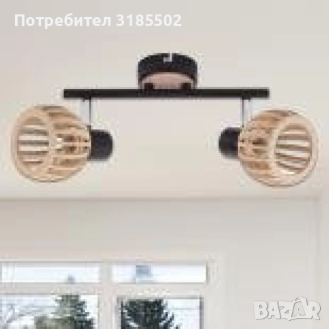 Спот Woody, E14, 1 x max 40W, красота и стил в едно, снимка 6 - Лампи за таван - 51446234