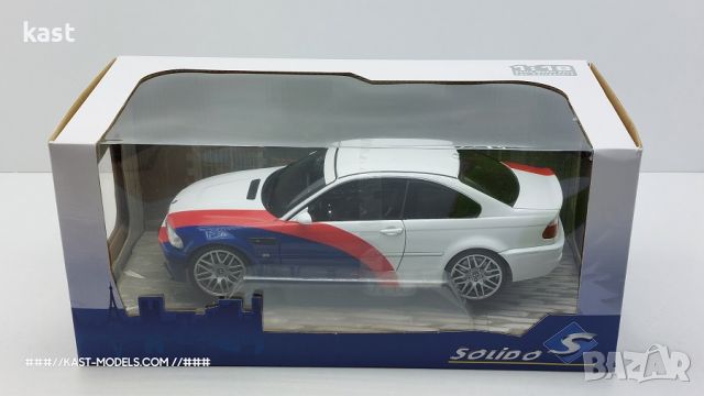 KAST-Models Умален модел на BMW (M3) E46 2000 SOLIDO 1/18, снимка 5 - Колекции - 45093169