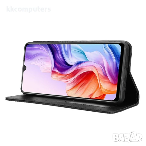 ZTE Blade A76 5G Retro-skin Magnetic Кожен Калъф и Протектор, снимка 13 - Калъфи, кейсове - 51204699