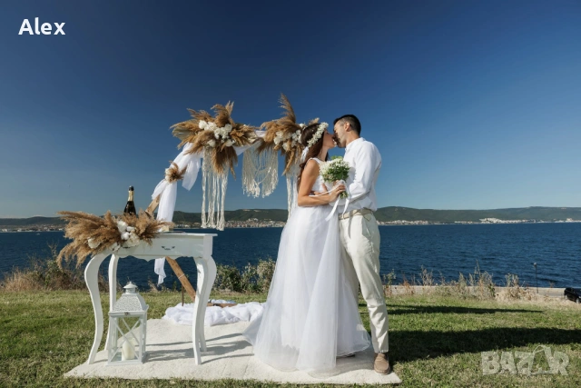 Дървени бохо сватбени арки под наем, снимка 10 - Други - 40272531