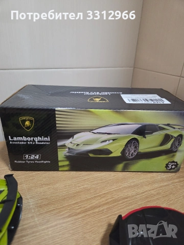 Чисто нова спортна кола(играчка) Lamborghini Aventador SVJ Roadster.  Мащаб: 1:24, снимка 3 - Коли, камиони, мотори, писти - 53839841