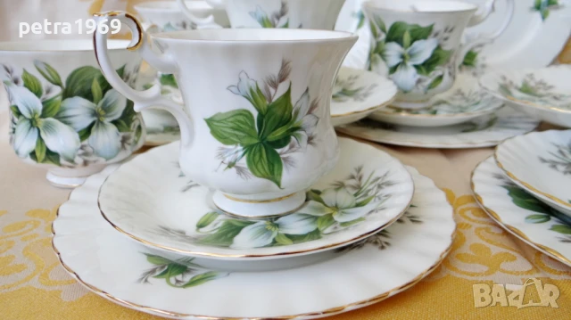 Тройни порцеланови сетове на RA от серията Trillium, снимка 5 - Чаши - 50748749