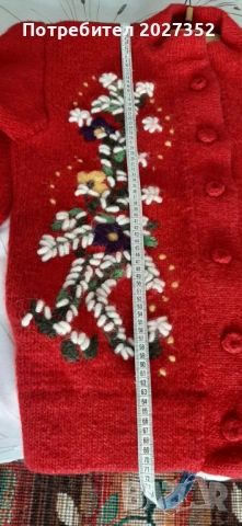 Дамска жилетка ефектна ръчна изработка 100%вълна, снимка 7 - Жилетки - 53094109