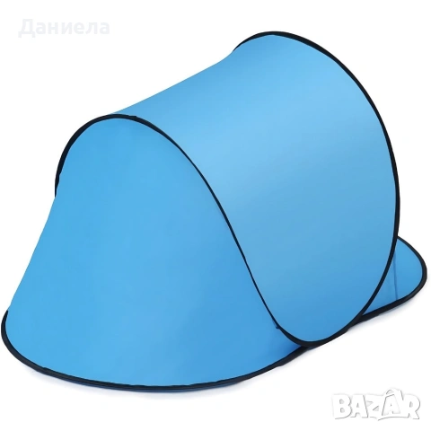 Автоматична плажна палатка с параван, UV защита 30+, 150x150x90 см, снимка 6 - Палатки - 54203309