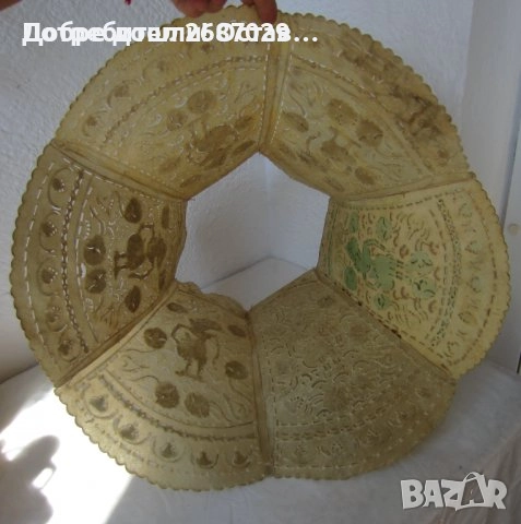 Кожени: Стари кутии, чиния, изделия от кожа, лампион, абажур, моливник, чиния, снимка 18 - Други ценни предмети - 28968026