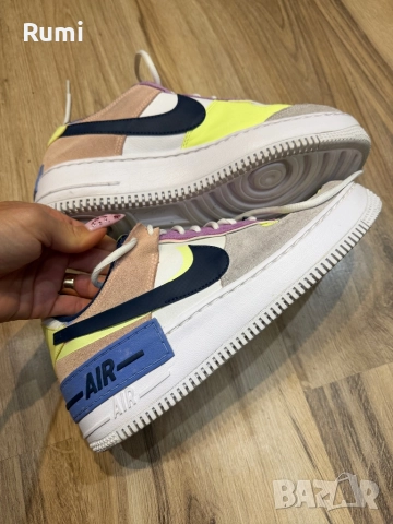 Оригинални кожени кецове Nike Air Force 1 Shadow! 42 н, снимка 6 - Маратонки - 51869510