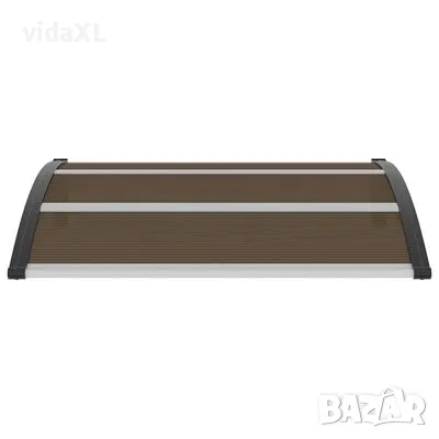 vidaXL Навес за врата, черен, 120x100 см, PC(SKU:45633), снимка 4 - Други - 49584899