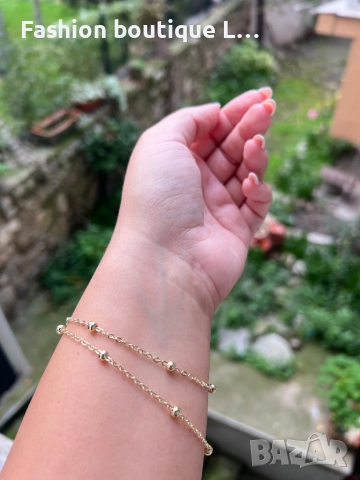 Златно синджирче с топченца подходящо за колие и гривна ❤️, снимка 7 - Колиета, медальони, синджири - 52412407