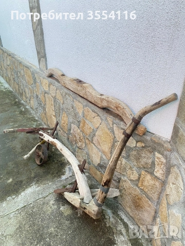 Автентично ,дървено Рало.Хомот, Хлопка., снимка 3 - Антикварни и старинни предмети - 52947068