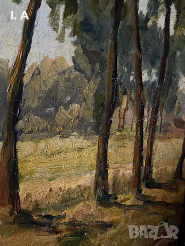 Картина с маслени бои от E. Vergauwen, 20ти век, снимка 3 - Картини - 53945602