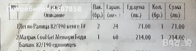 Легло с матрак 82/190, снимка 6 - Спални и легла - 48071783