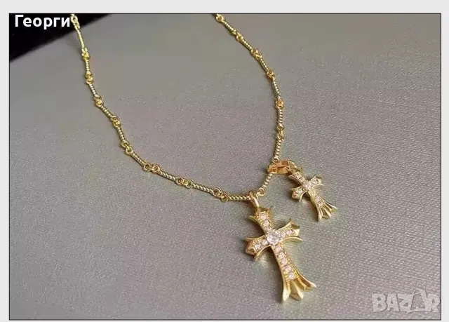 Chrome Hearts оригинален медальон колие, снимка 2 - Колиета, медальони, синджири - 50262707