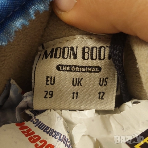 Moon Boot - Детски ботуши / обувки за сняг We Sport Mid Jr - Светлосиньо и тъмносиньо, снимка 5 - Детски боти и ботуши - 52725944