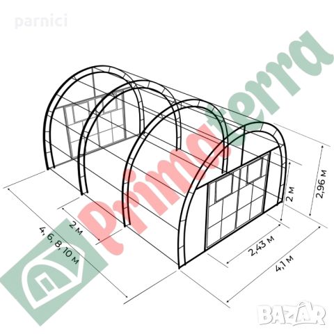 Оранжерия Primaterra Maxi, снимка 2 - Градинска техника - 23890218