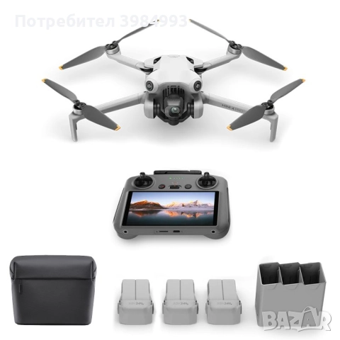 DJI Mini 4 Pro Fly More Combo (DJI RC 2), снимка 2 - Дронове и аксесоари - 51437862