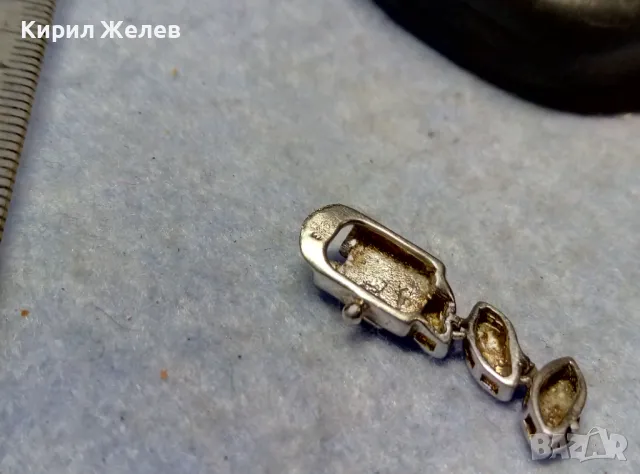 ЧАСТ от РЯДЪК МОДЕЛ СРЕБЪРНА ЗАКОПЧАЛКА със ЗВЕНА от ГРИВНАТА РОДИРАНО СРЕБРО 925 ПРОБА 48681, снимка 9 - Гривни - 49704793