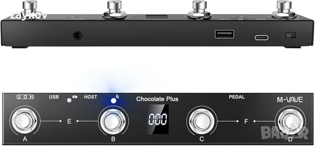 M-VAVE Chocolate Plus Програмируем безжичен MIDI контролер, 4-бутонен безжичен MIDI контролер