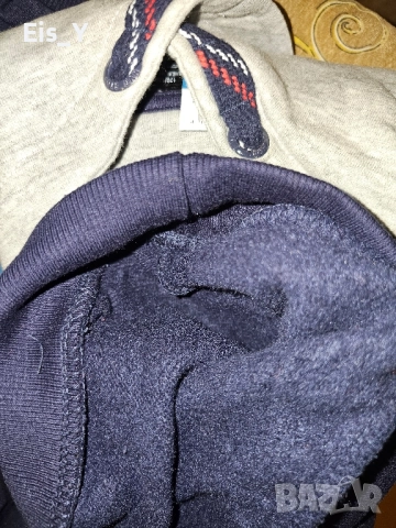 Нов ватиран суичър, размер 158-170 cm (Спортно горнище, екип), снимка 5 - Детски анцузи и суичери - 51828512