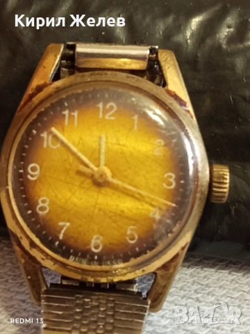 Стар механичен часовник дамски ЗАРЯ СССР с позлата Au за КОЛЕКЦИЯ 51549