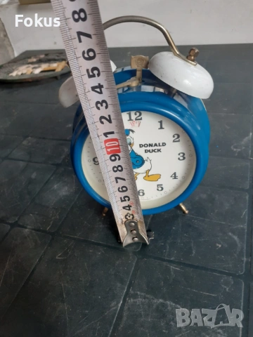 Анимиран часовник будилник Donald Duck Walt Disney Germany, снимка 7 - Антикварни и старинни предмети - 53280900
