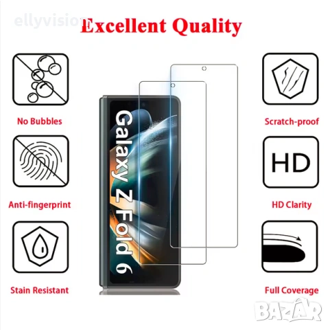 Стъклен протектор Full Privacy за Samsung Galaxy Z Fold, снимка 4 - Калъфи, кейсове - 53843431