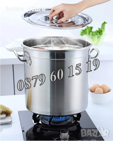 Неръждаеми Казани/Тенджери 80 л, казан 80 литра за готвене, снимка 3 - Съдове за готвене - 51854600