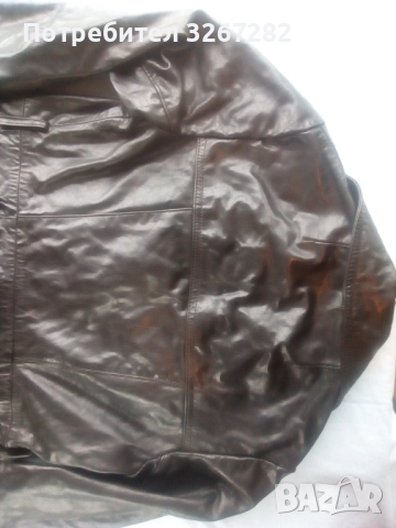 Шлифер,Черен,Естествена Кожа,, снимка 7 - Шлифери - 51744396