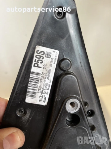 Странично огледало предна дясна врата сребристо пластмасово счупено за KIA Ceed (2010) 87620-1H755, снимка 2 - Части - 53246073