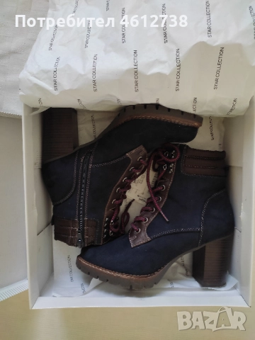 Боти - велур - размер 38 , снимка 7 - Дамски боти - 51937696