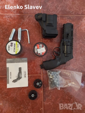 Револвер на сгъстен въздух за самоотбрана Umarex HDR 50 T4E Gen. 2 , снимка 11 - Въздушно оръжие - 53290629