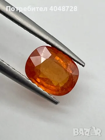 Естествен Спесартитов Гранат 2.45ct. - Намибия, снимка 3 - Други - 47310261