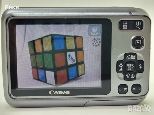 Canon PowerShot A490 10.0MP Digital Camera Silver , снимка 5 - Фотоапарати - 52729583